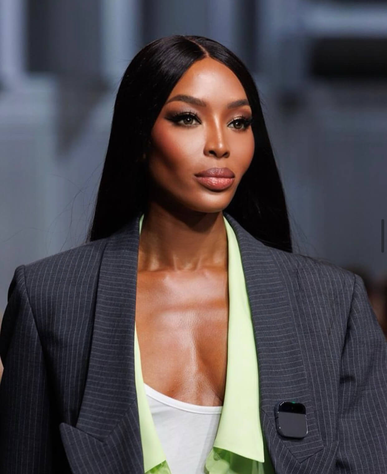 Η Naomi Campbell σε πασαρέλα του οίκου Coperni