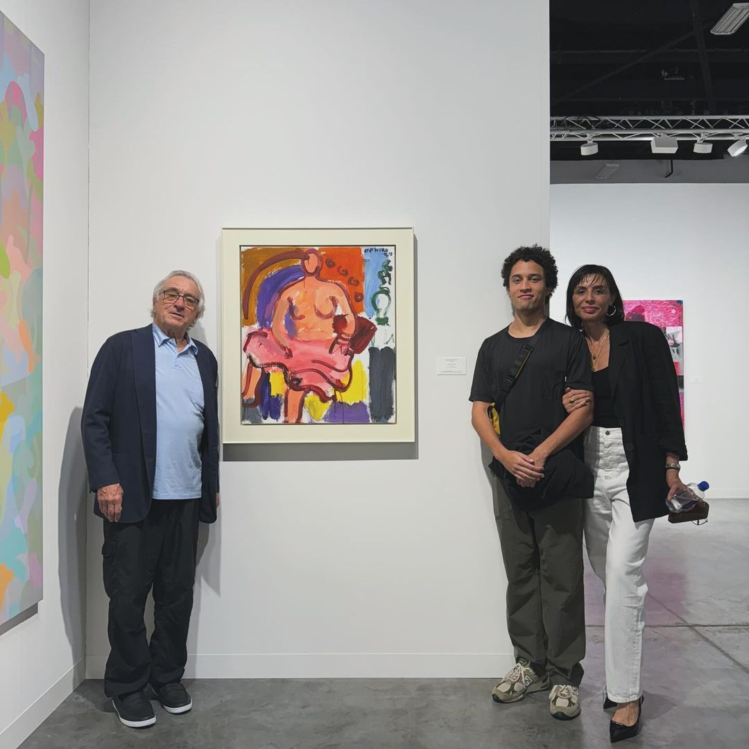 O Robert De Niro με την κόρη του Drena και τον γιο του Julian στο Art Basel Miami