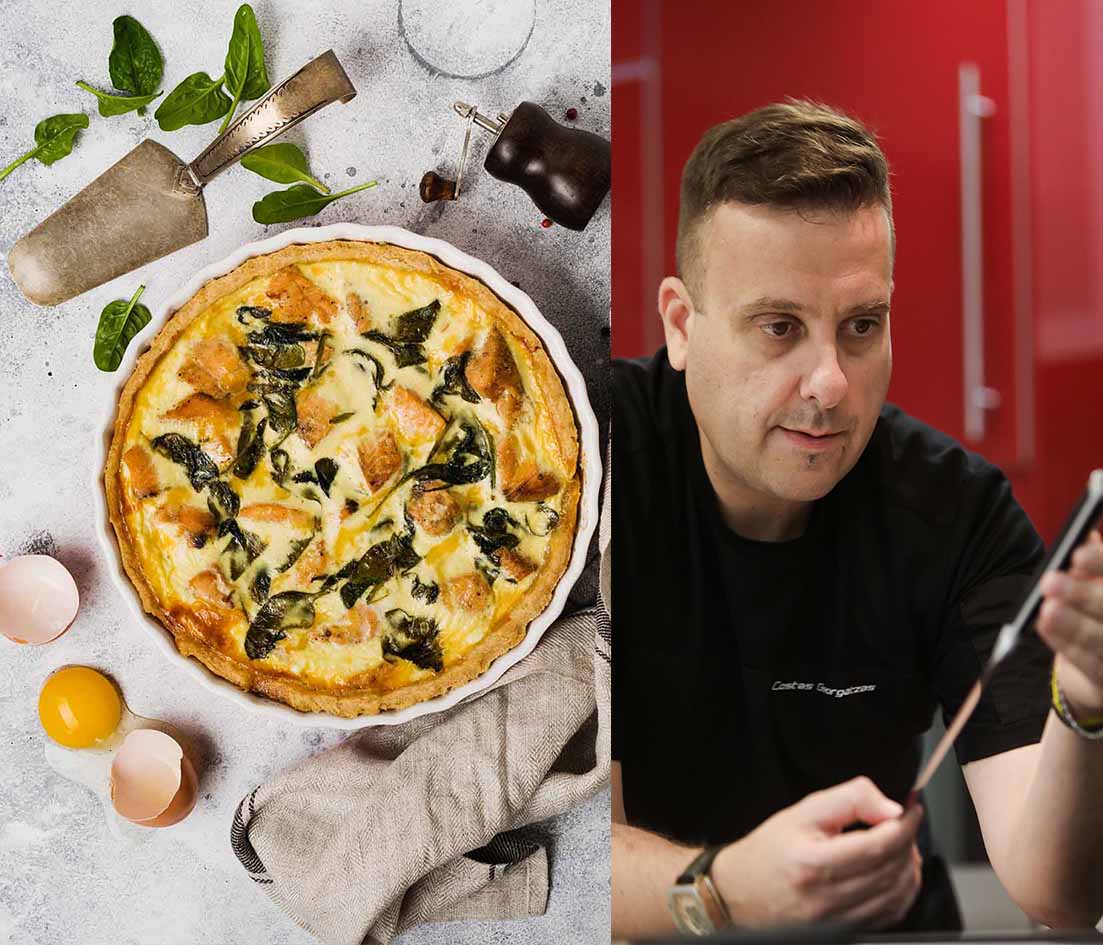 Συνταγή της ημέρας - τάρτα με καπνιστή πέστροφα