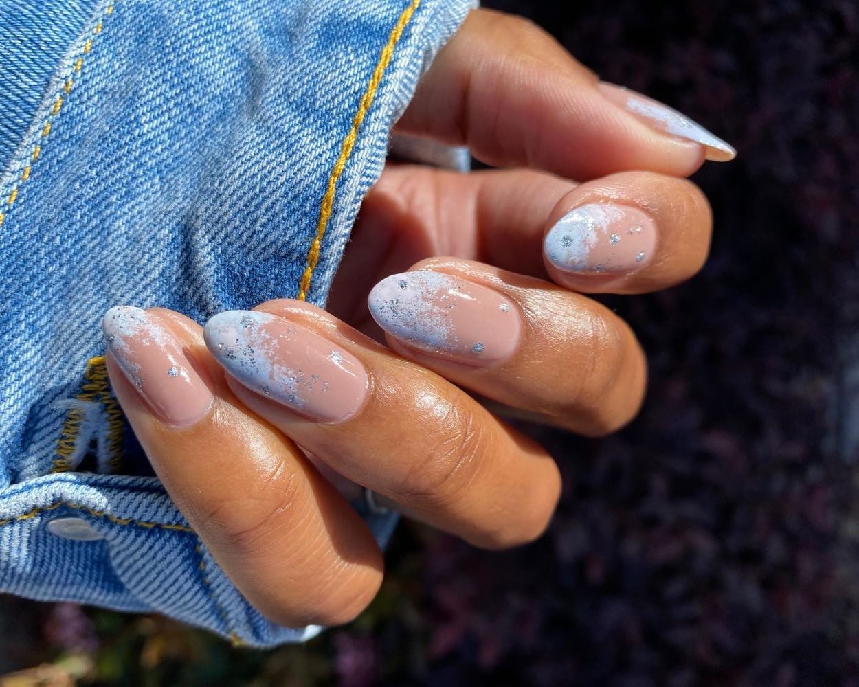 frosty manicure τα νύχια του χιονιού