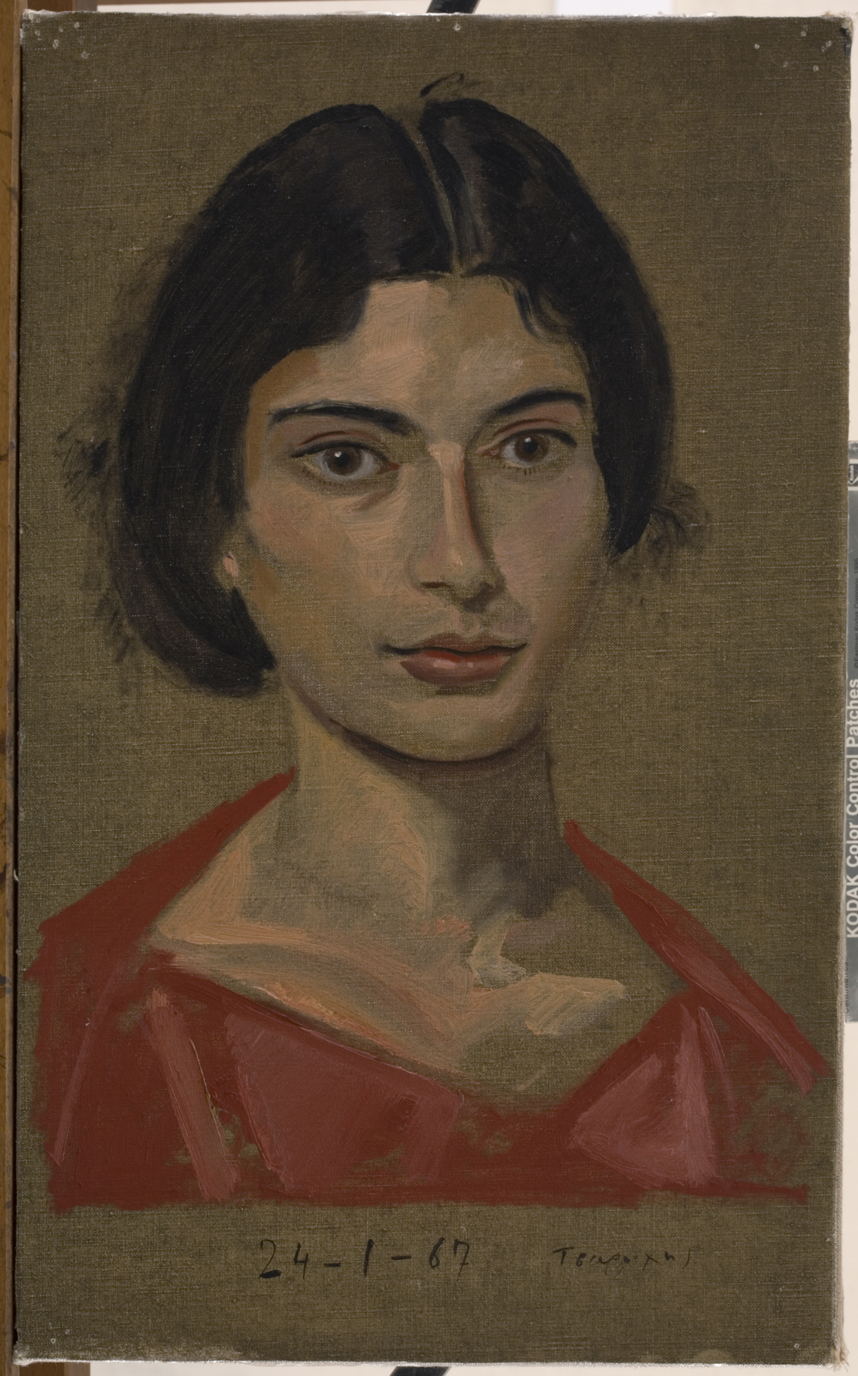 Πρώτο πορτρέτο της Δέσποινας, 18 χρονών, 1967, Λάδι σε πανί, αρ. ευρ.689.
