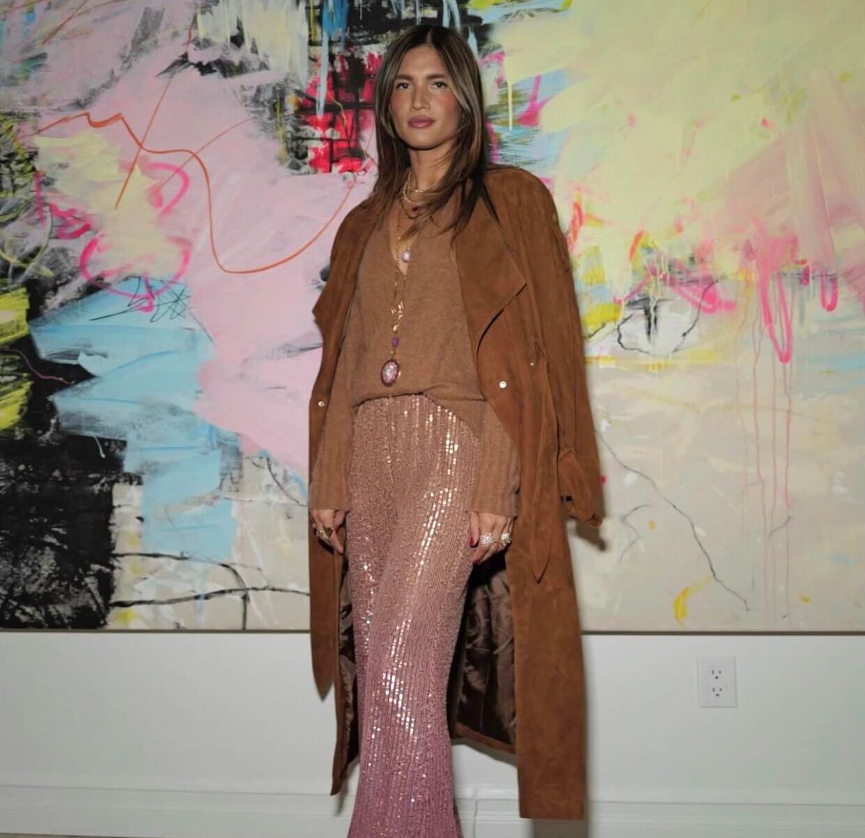 Sequin παντελόνι καμπάνα