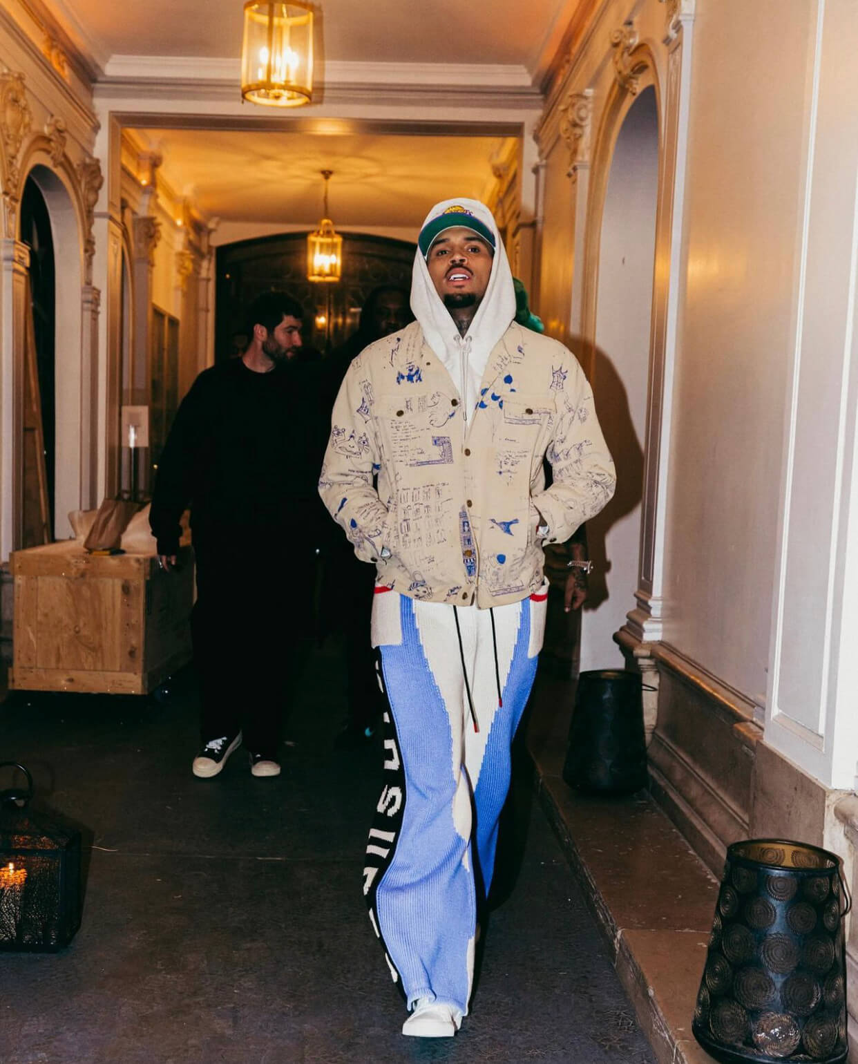 Ο Chris Brown στην ανδρική εβδομάδα μόδας