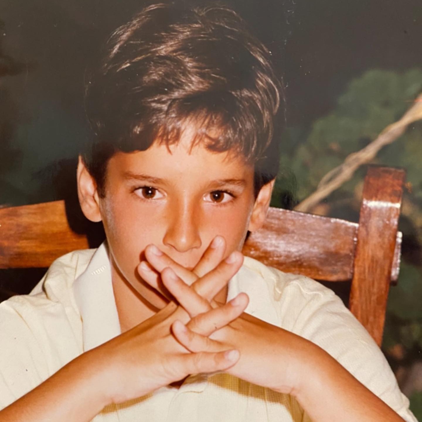 Ο Χριστόφορος Παπακαλιάτης σε παιδική ηλικία