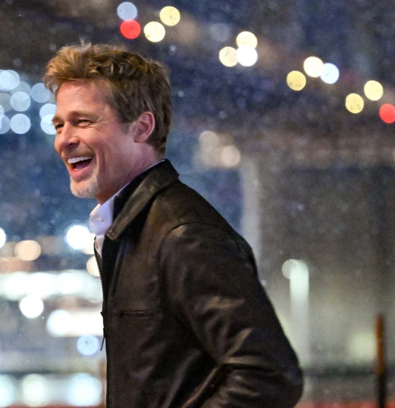 O Brad pitt σε γύρισμα στη Νέα Υόρκη