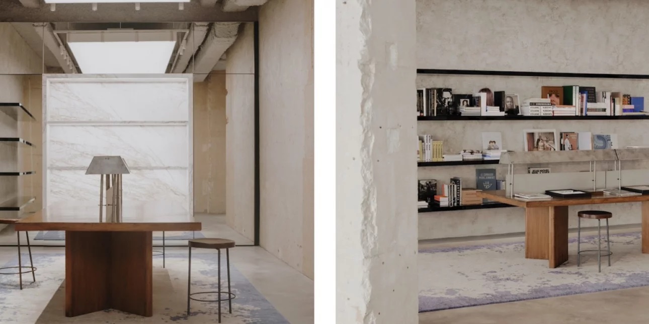 Oι χώροι στο νέο βιβλιοπωλείο του Saint Laurent