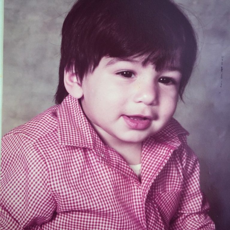 Ο Ανδρέας Γεωργίου σε παιδική ηλικία