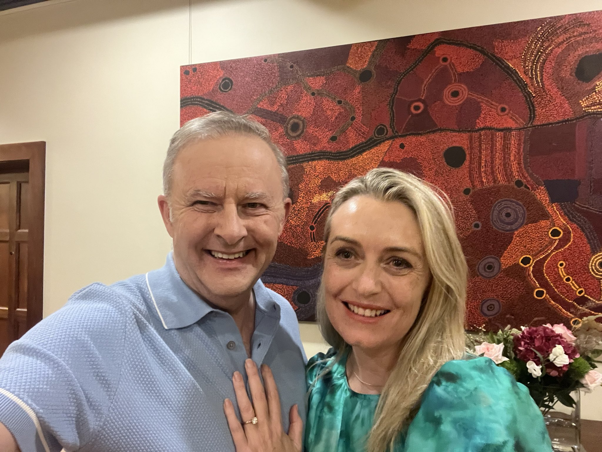 Ο Anthony Albanese και η Jodie Haydon