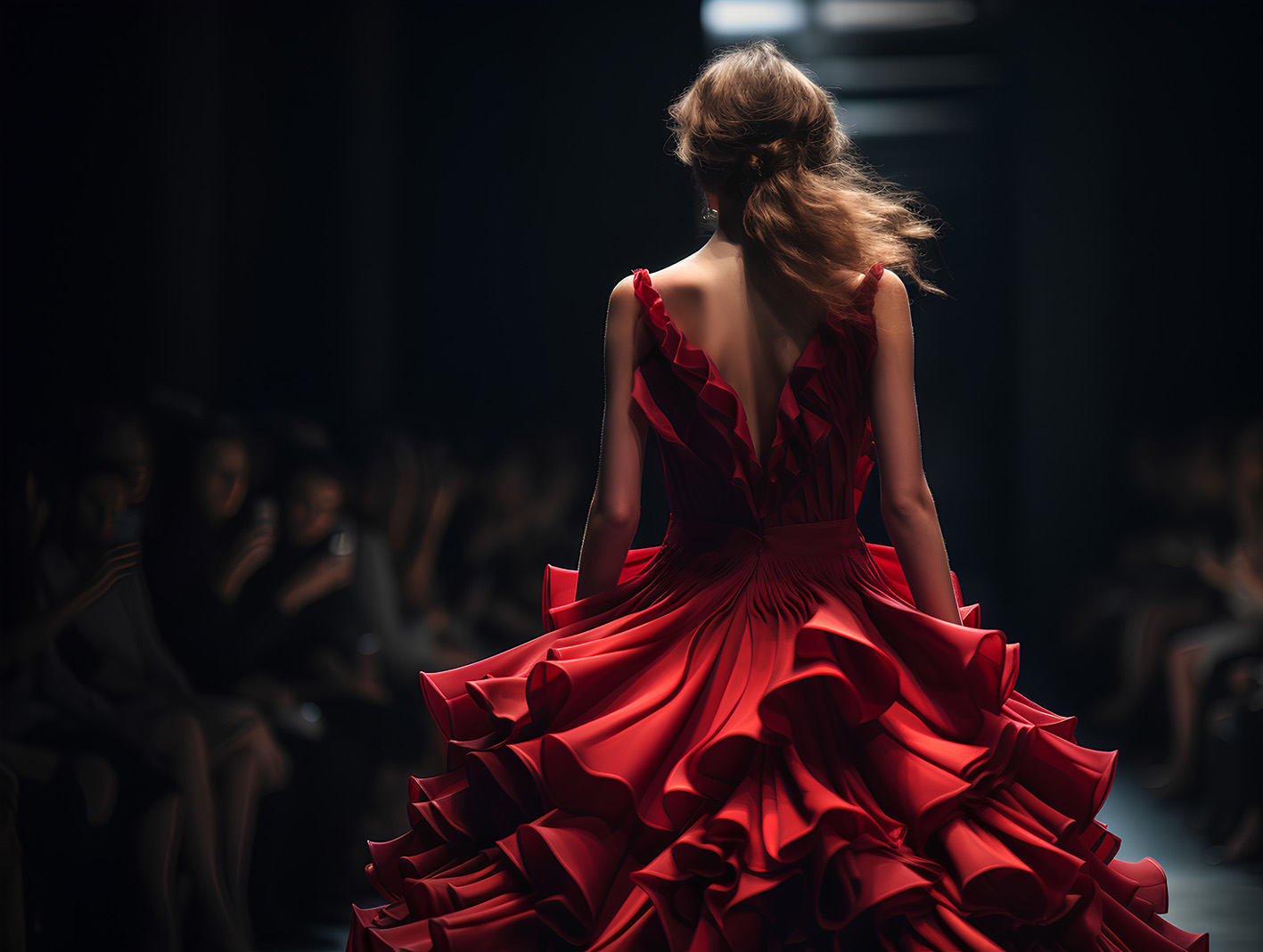 Γυναίκα με κόκκινο ρούχο