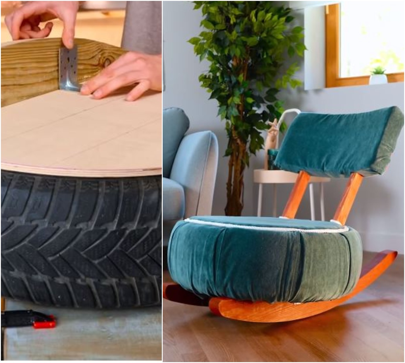 DIY κουνιστή πολυθρόνα