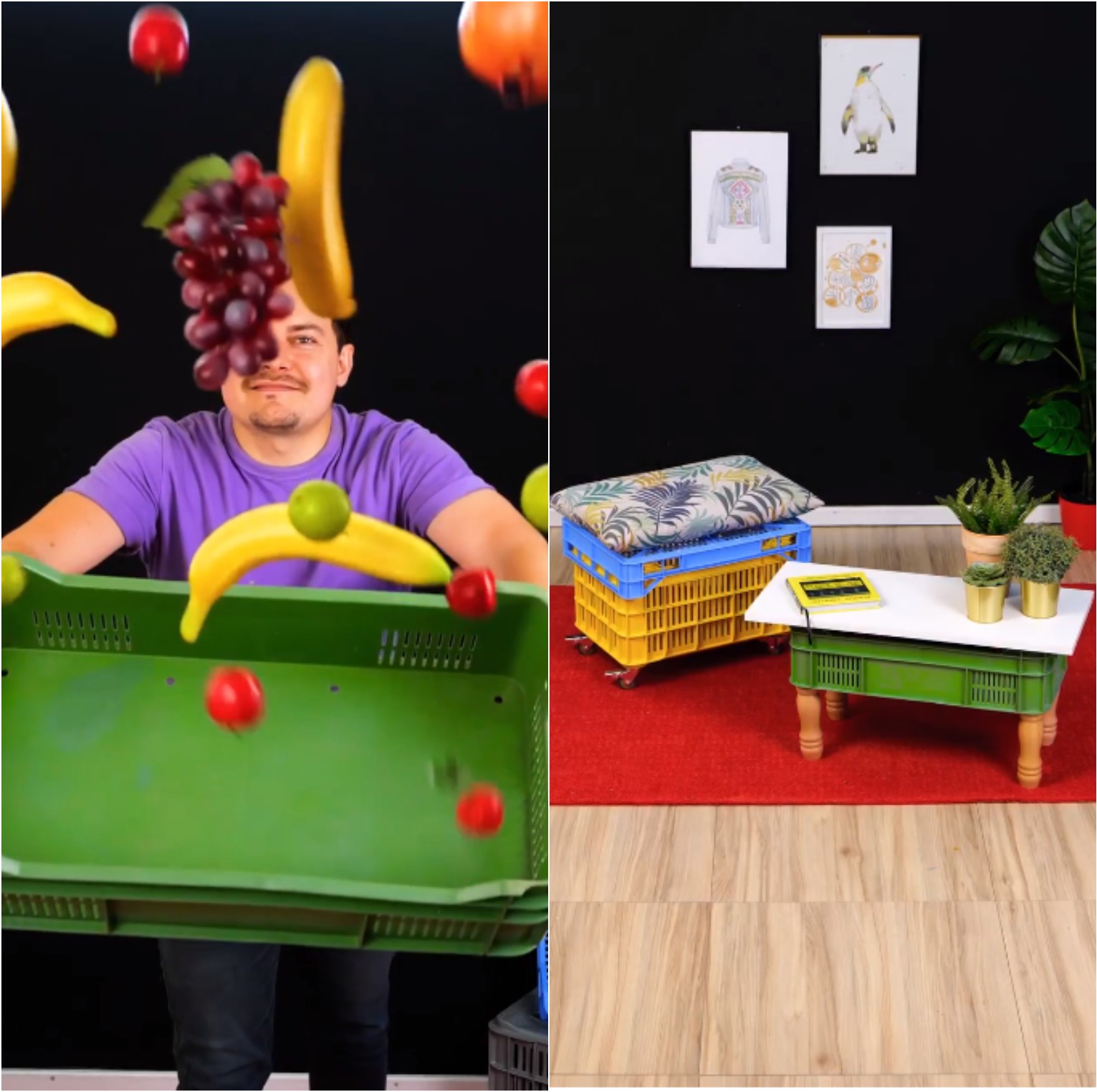 DIY κατασκευές από καφάσια