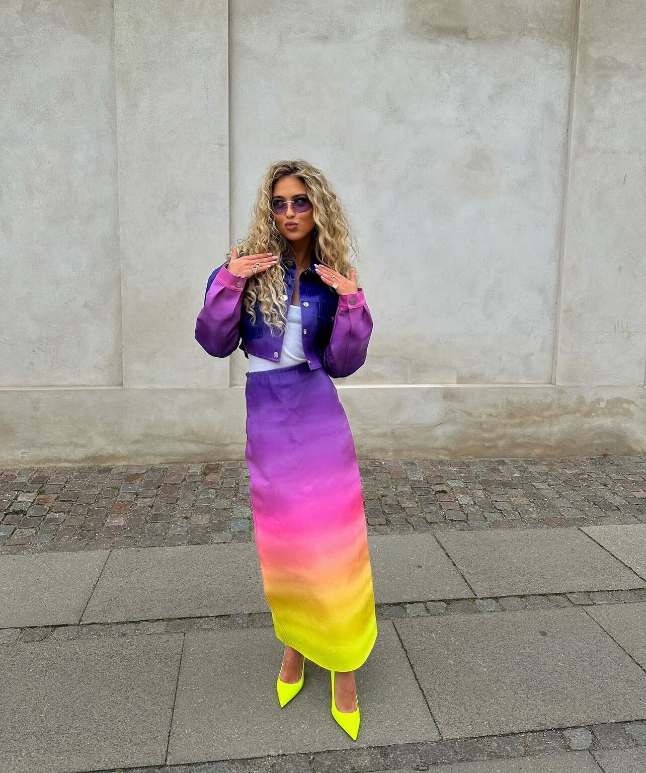 Μακριά φούστα ουράνιο τόξο