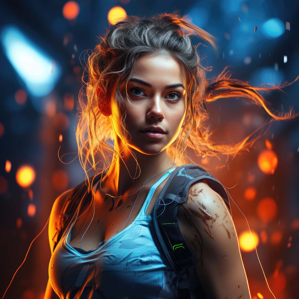 Γυναίκα πορτρέτο στο σύμπαν