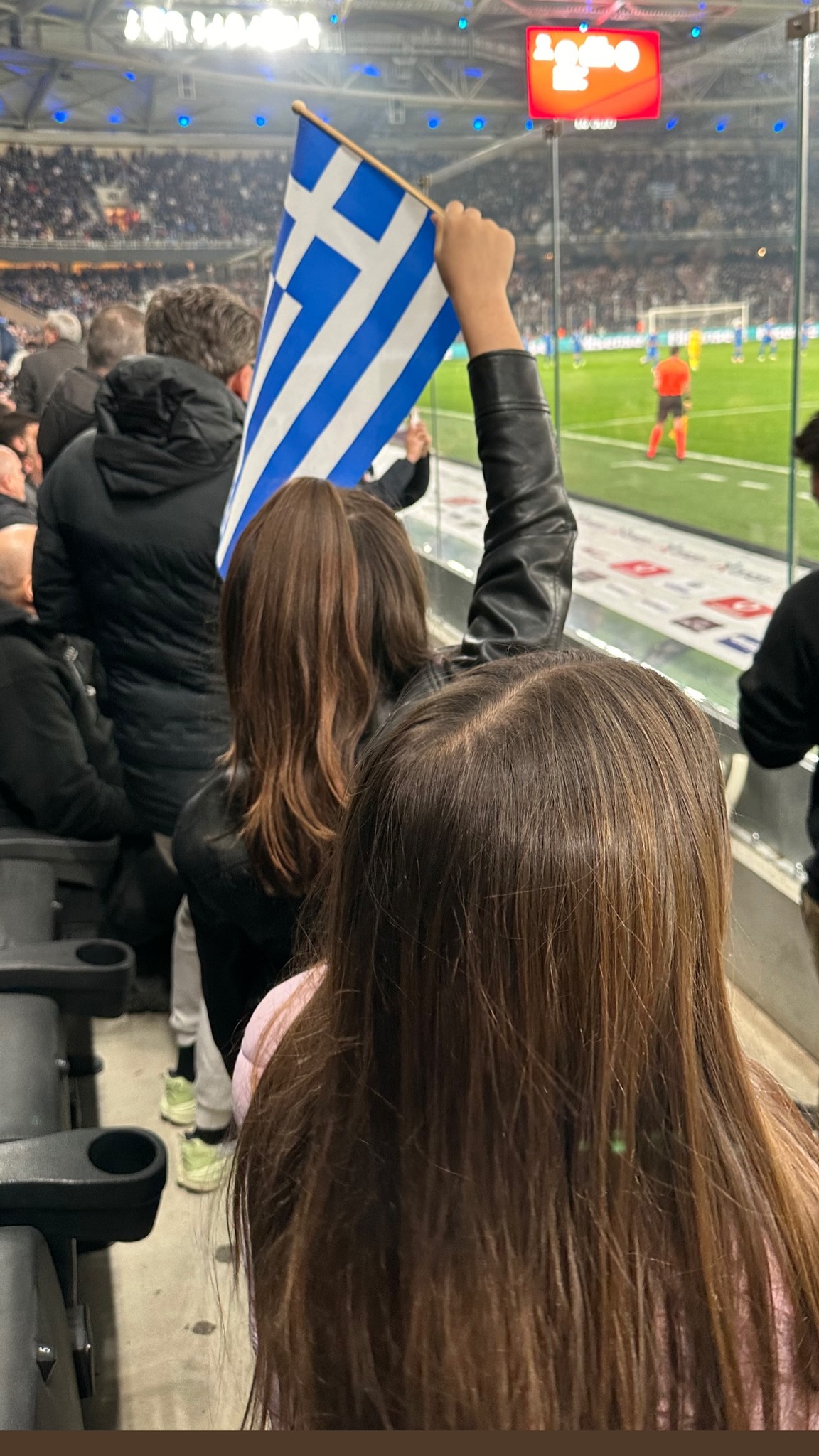 Η Σταματίνα Τσιμτσιλή στο γήπεδο