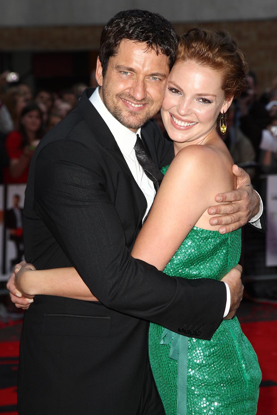Η Katherine Heigl και ο Gerard Butler στην πρεμιέρα της ταινίας που συμπρωταγωνιστούσαν 'The Ugly Truth' στο Λονδίνο στις 4 Αυγούστου 2009.
