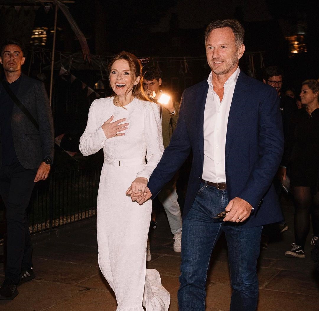 H Geri Halliwell με τον σύζυγό της