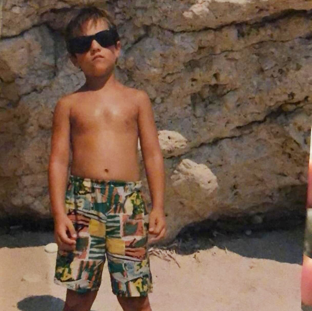 Ο Κωνσταντίνος Αργυρός σε παιδική ηλικία