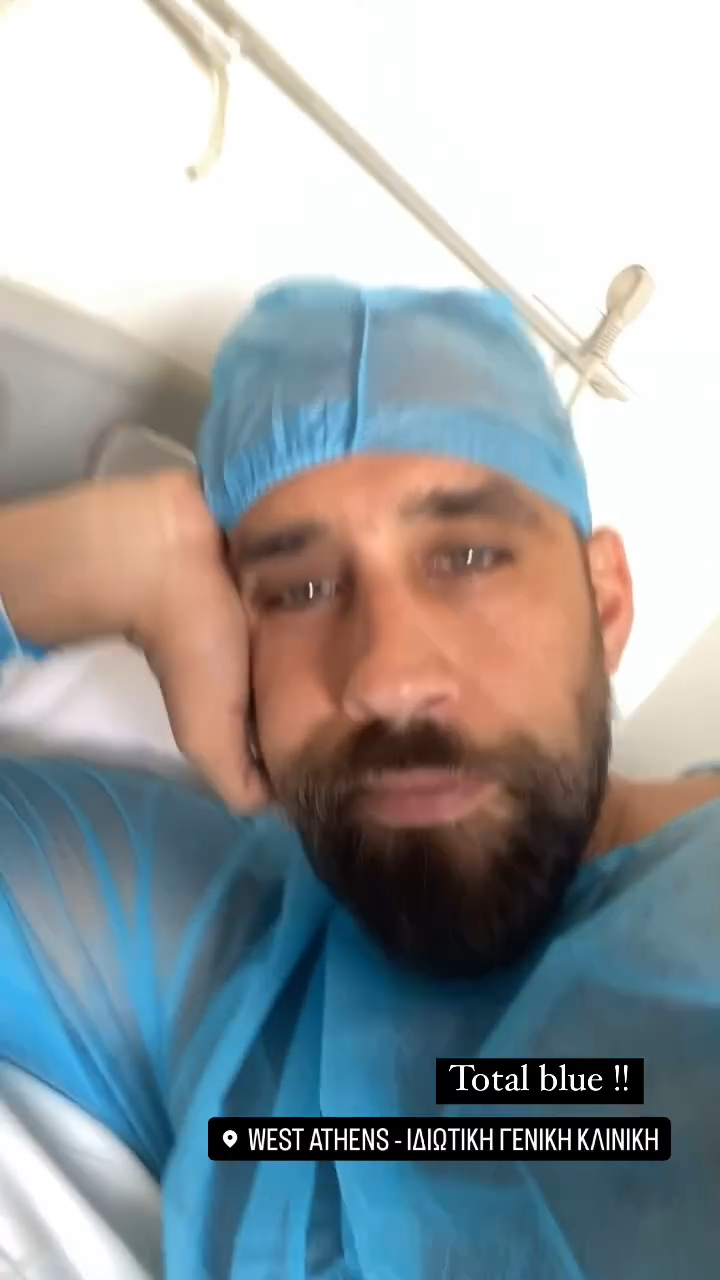 Ο Βασίλης Πορφυράκης στο νοσοκομείο
