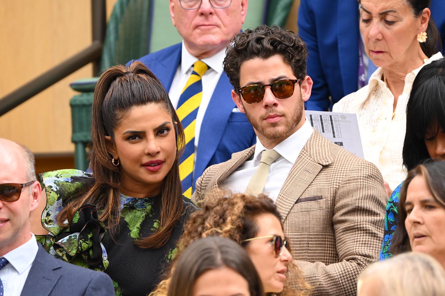 H Priyanka Chopra και ο Nick Jonas πέρσι τον Ιούλιο στο ΙWimbledon Tennis Championships στο Λονδίνο.