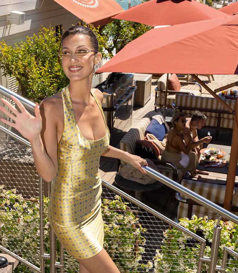 H Bella Hadid στο ξενοδοχείο Martinez στο φετινό Κινηματογραφικό Φεστιβάλ των Καννών.
