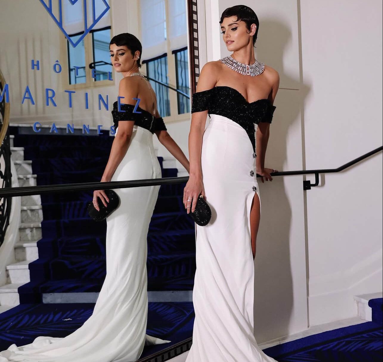 Η Taylor Hill με Balmain στις Κάννες