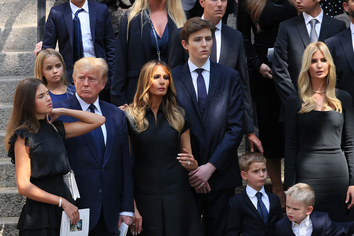 Oλη η οικογένεια Trump στην κηδεία της Ivana Trump.
