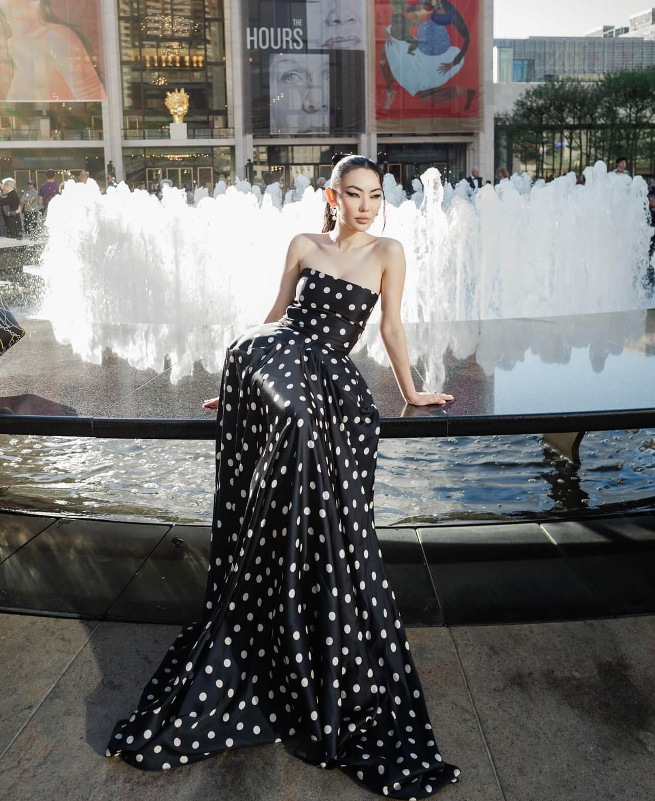 Πουά μάξι φόρεμα