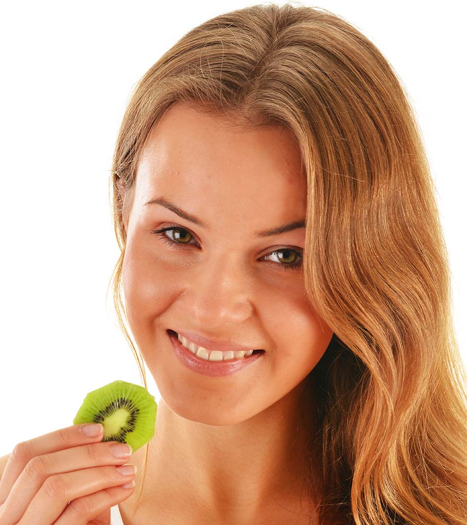 Γυναίκα με ακτινίδιο