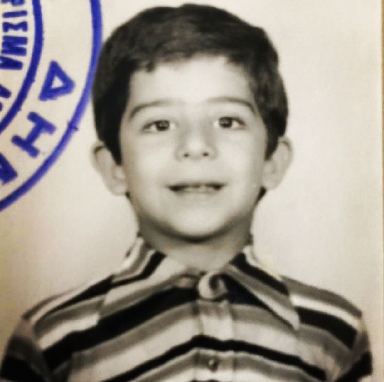 Ο ηθοποιός Χρήστος Σπανός σε μικρή ηλικία