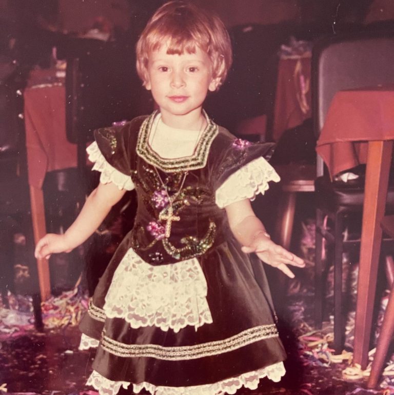 Η Ζέτα Δούκα σε παιδική ηλικία