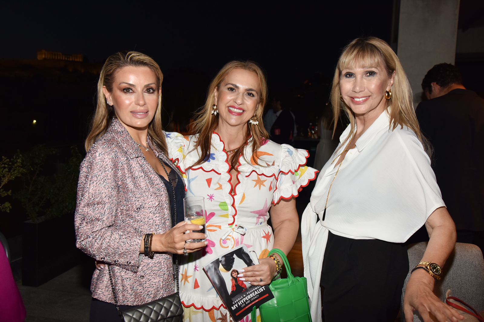 Oι κυρίες Μαριλία Βαζαίου, Μαριάννα Ψαράκη-Βαλυράκη και Λέιλα Νεοφύτου.