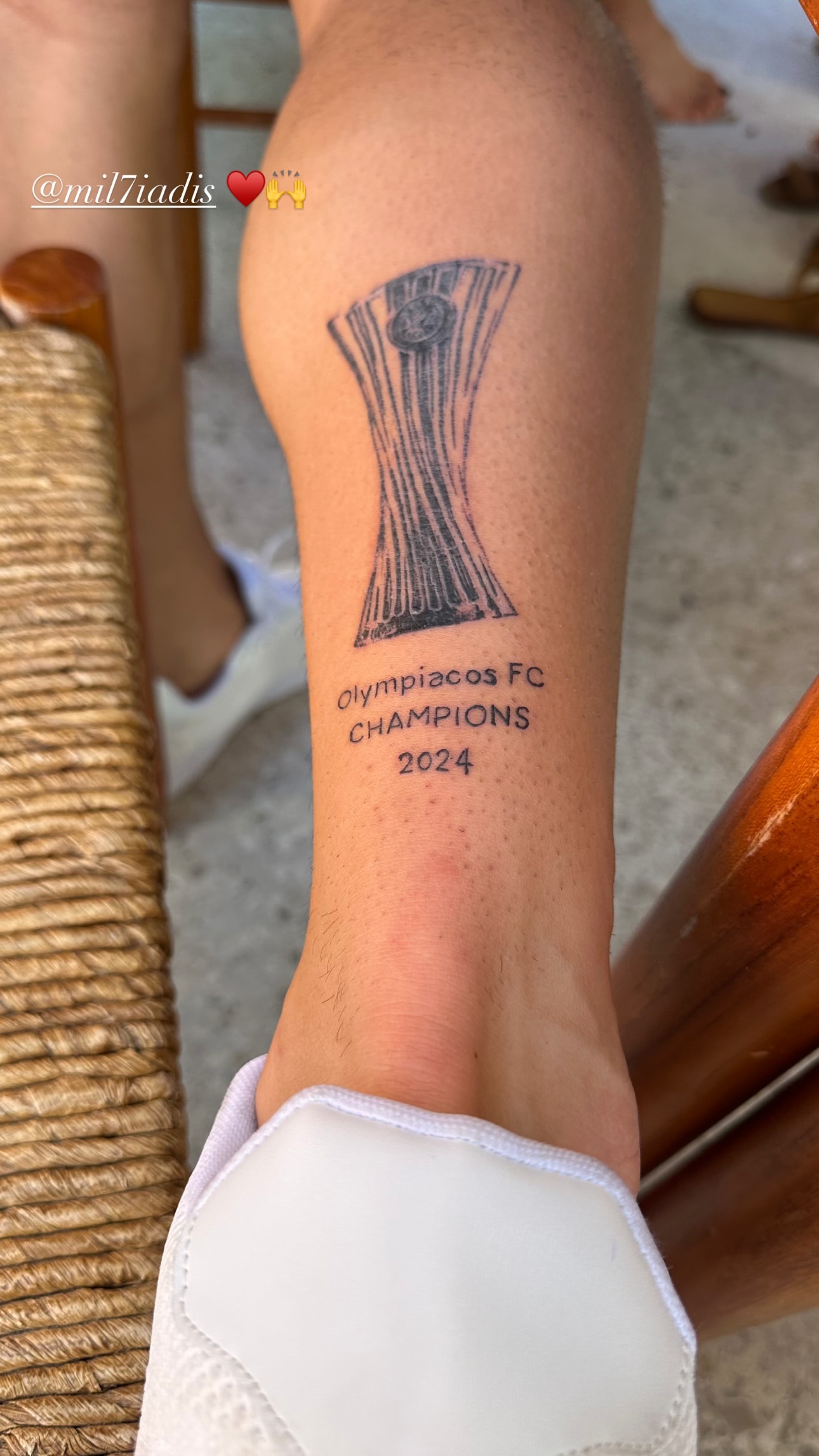Το τατουάζ που έκανε ο Μιλτιάδης Μαρινάκης