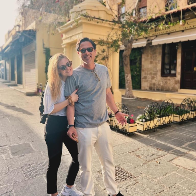 Η Δέσποινα Καμπούρη με τον σύζυγό της