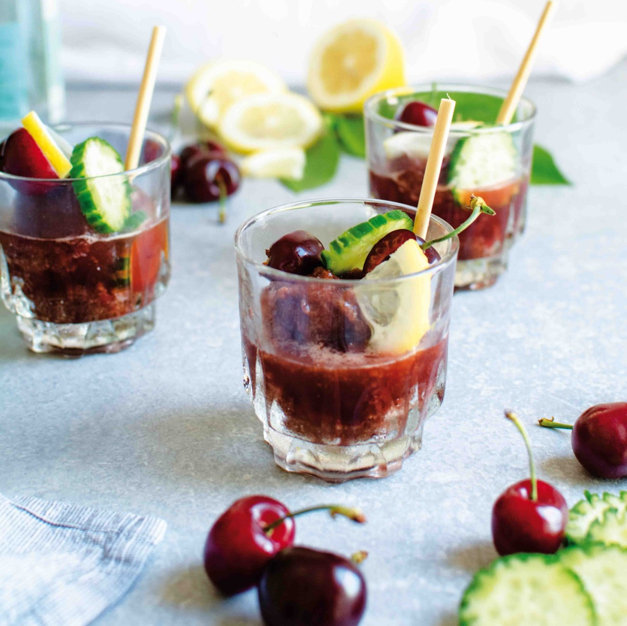 Γρανίτα κεράσι με λικέρ μαστίχα