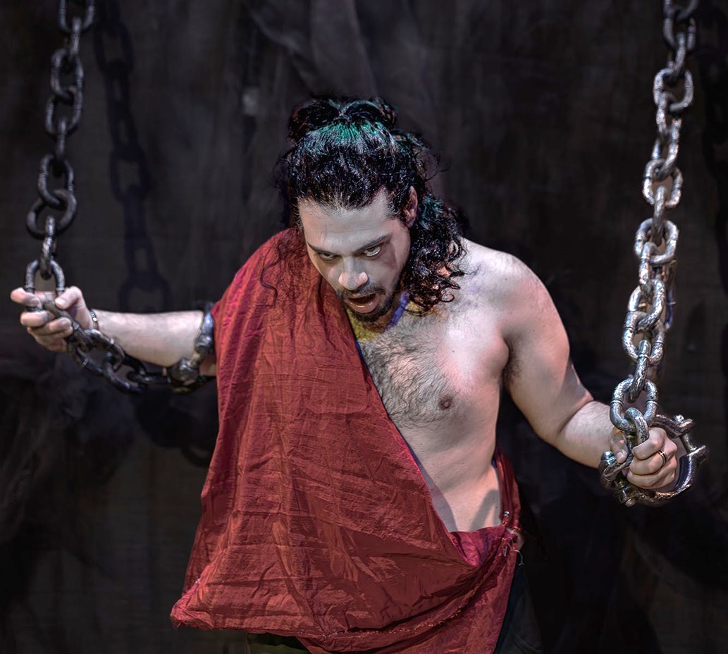 Σκηνή από την παράσταση Προμηθέας Δεσμώτης