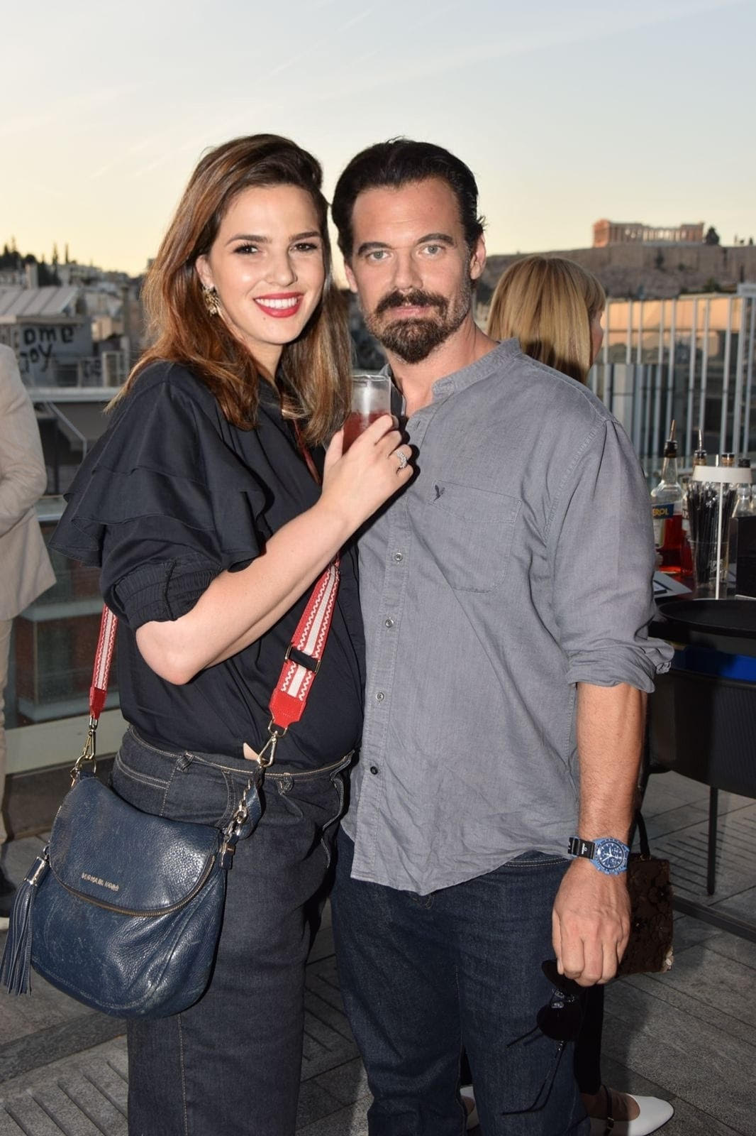 Ο Θοδωρής Ζουμπουλίδης (Teo Alexander) μαζί με την Ευτυχία Φράγκου