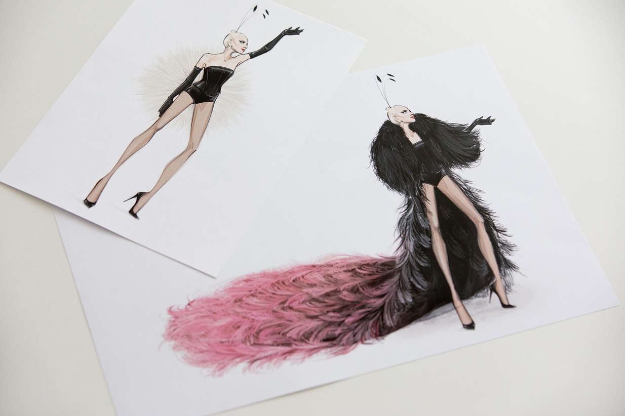 Lady Gaga με τη δημιουργία του Dior για τους Ολυμπιακούς Αγώνες στο Παρίσι