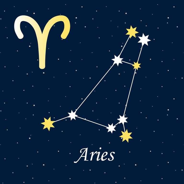 Ζωδιακές προβλέψεις. Το ζώδιο Κριός απεικόνιση σκίτσο.