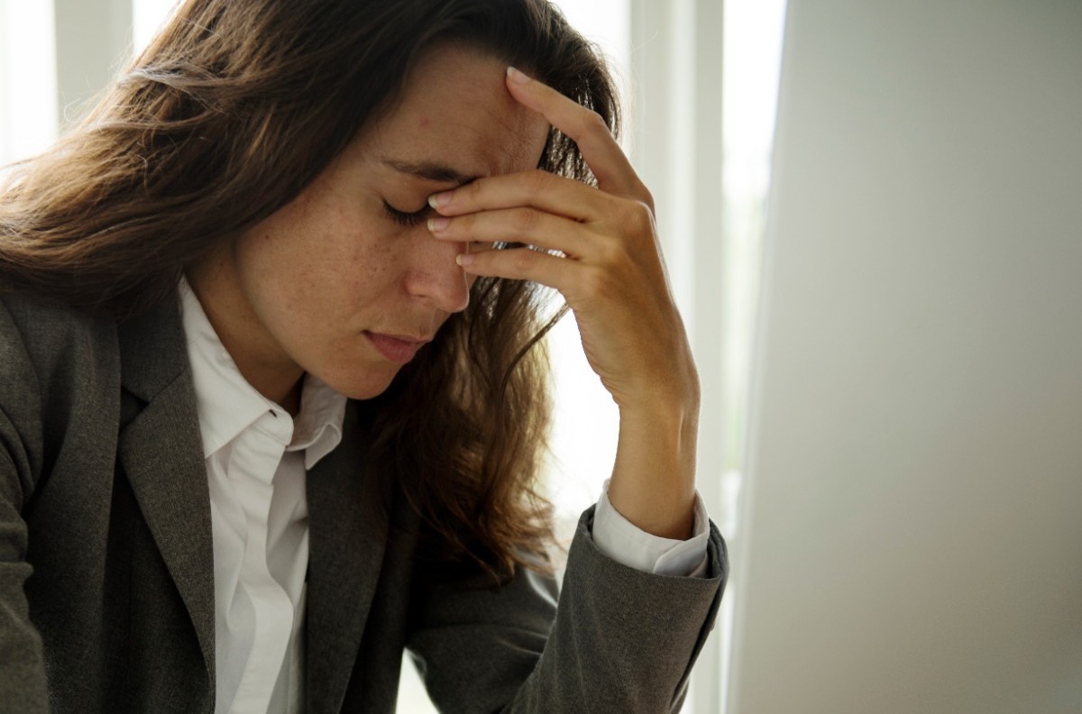 Εξαντλημένη γυναίκα