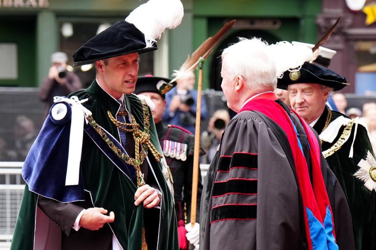 O πρίγκηπας της Ουαλίας, William, γνωστός ως Δούκας του Rothesay στo Eδιμβούργο στις 3 Ιουλίου 2024.