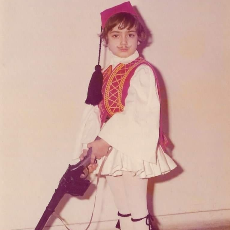 Ο ηθοποιός Δημήτρης Τοπαλίδης σε μικρή ηλικία