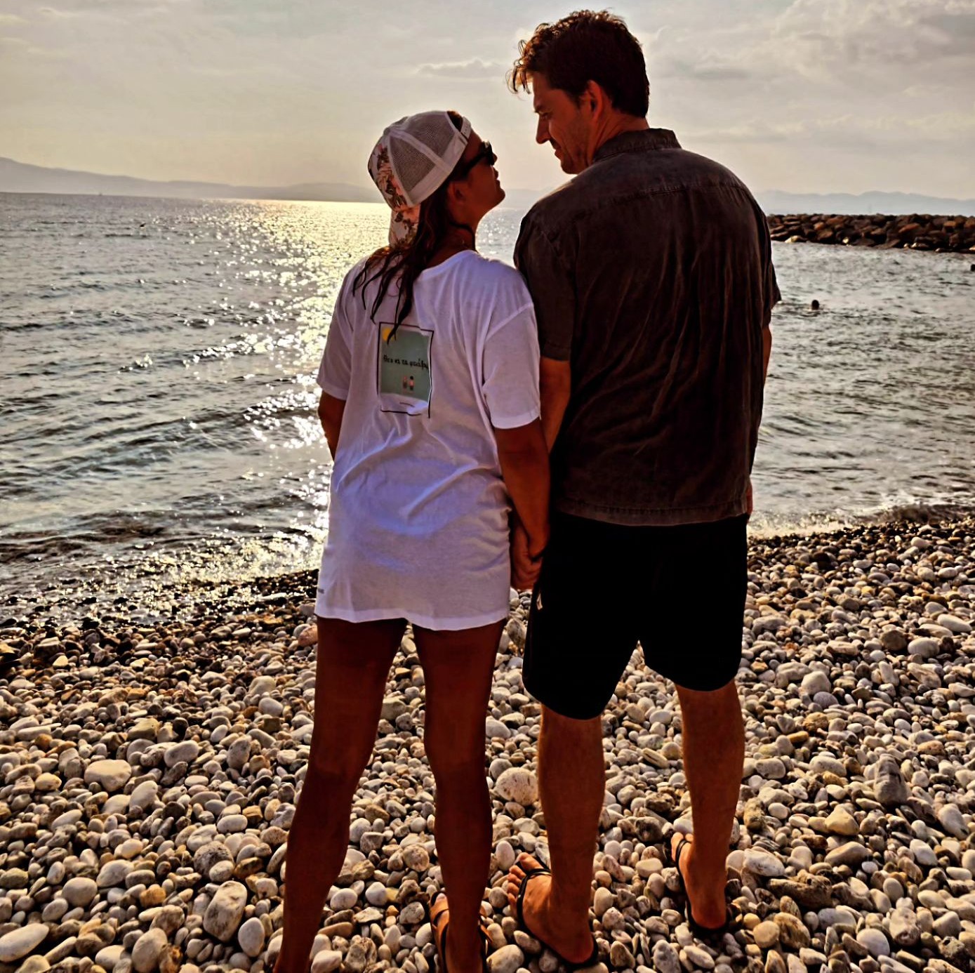 Η Χριστίνα Βραχάλη με τον σύντροφό της