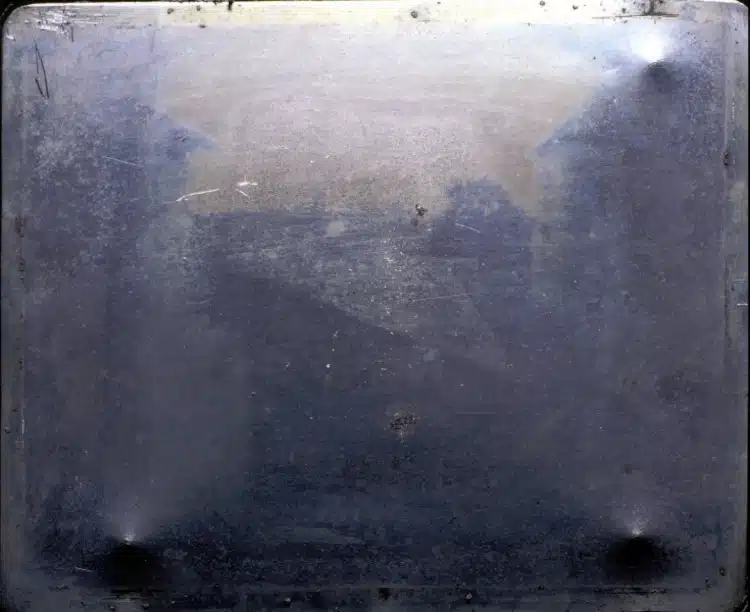 «Θέα από το παράθυρο στο Le Gras», πρωτότυπη πλάκα (1826-1827)