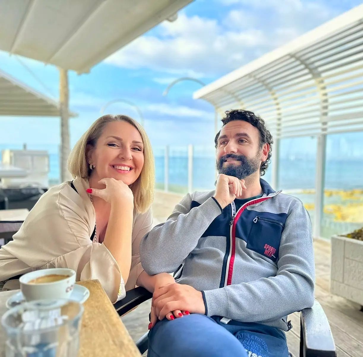 Ηλίας Μελέτης με τη σύζυγό του