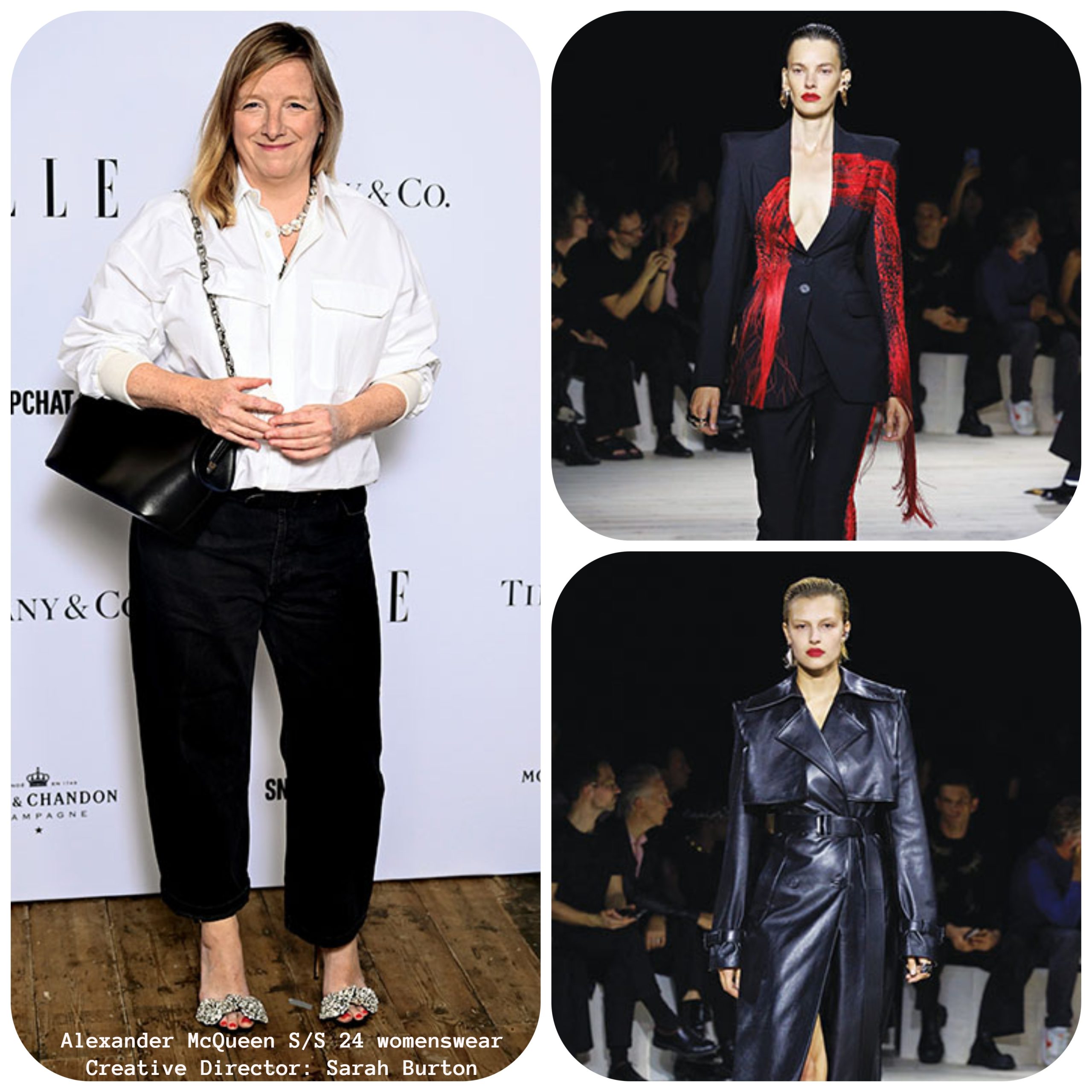 πασαρέλες με ρούχα της Sarah Burton