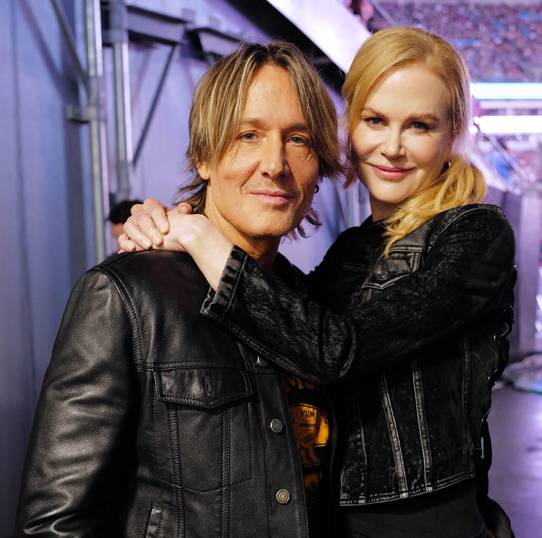Oι Keith Urban και Nicole Kidman στο backstage του κονσέρτου που δόθηκε στις 26 Οκτωβρίου 2024.