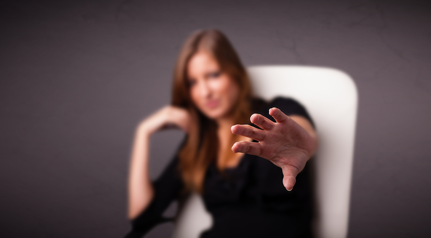 Γυναίκα φοβισμένη, αγχωμένη