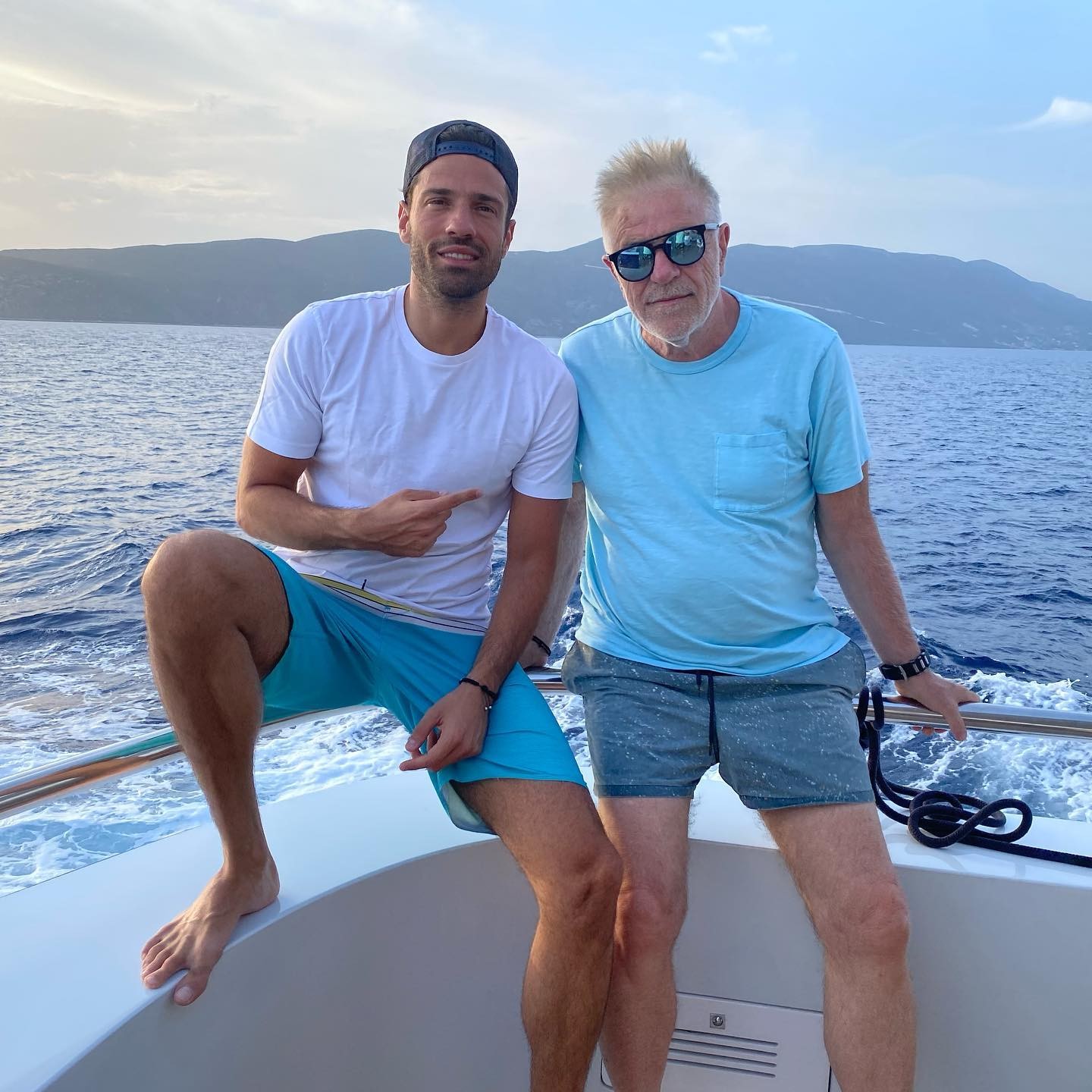 Κωνσταντίνος Αργυρός με τον πατέρα του