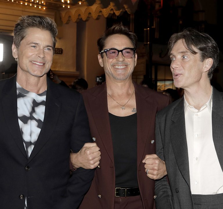 Oι Rob Lowe, Robert Downey Jr. και Cillian Murphy παρευρέθηκαν στην εκδήλωση για το Βραβείο Maltin Modern Master Award κατά τη διάρκεια του 39ου Ετήσιου Εθνικού Φεστιβάλ Κινηματογράφου της Santa Barbara στις 9 Φεβρουαρίου 2024.