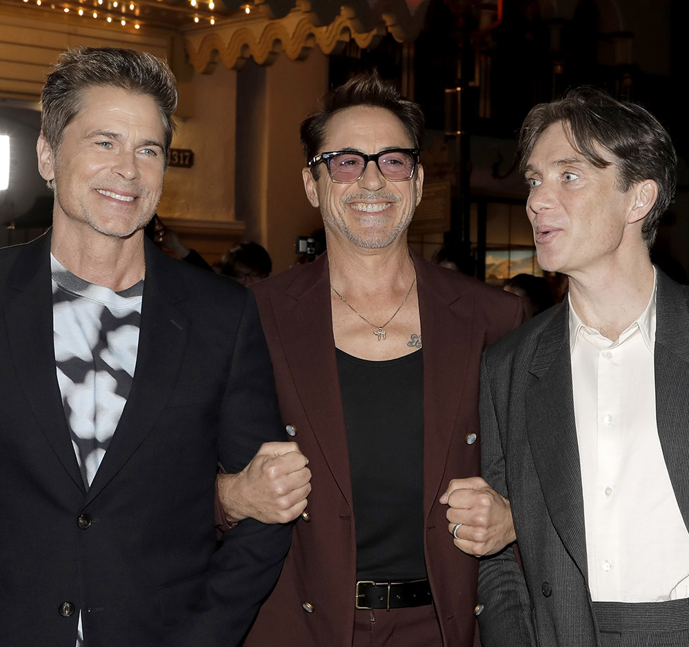 Oι Rob Lowe, Robert Downey Jr. και Cillian Murphy παρευρέθηκαν στην εκδήλωση για το Βραβείο Maltin Modern Master Award κατά τη διάρκεια του 39ου Ετήσιου Εθνικού Φεστιβάλ Κινηματογράφου της Santa Barbara στις 9 Φεβρουαρίου 2024.